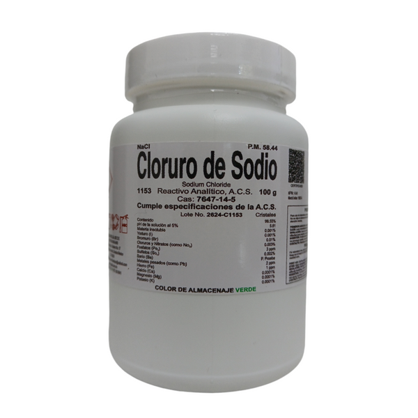 Cloruro de Sodio R. A. de 100 G Jf Lhabo