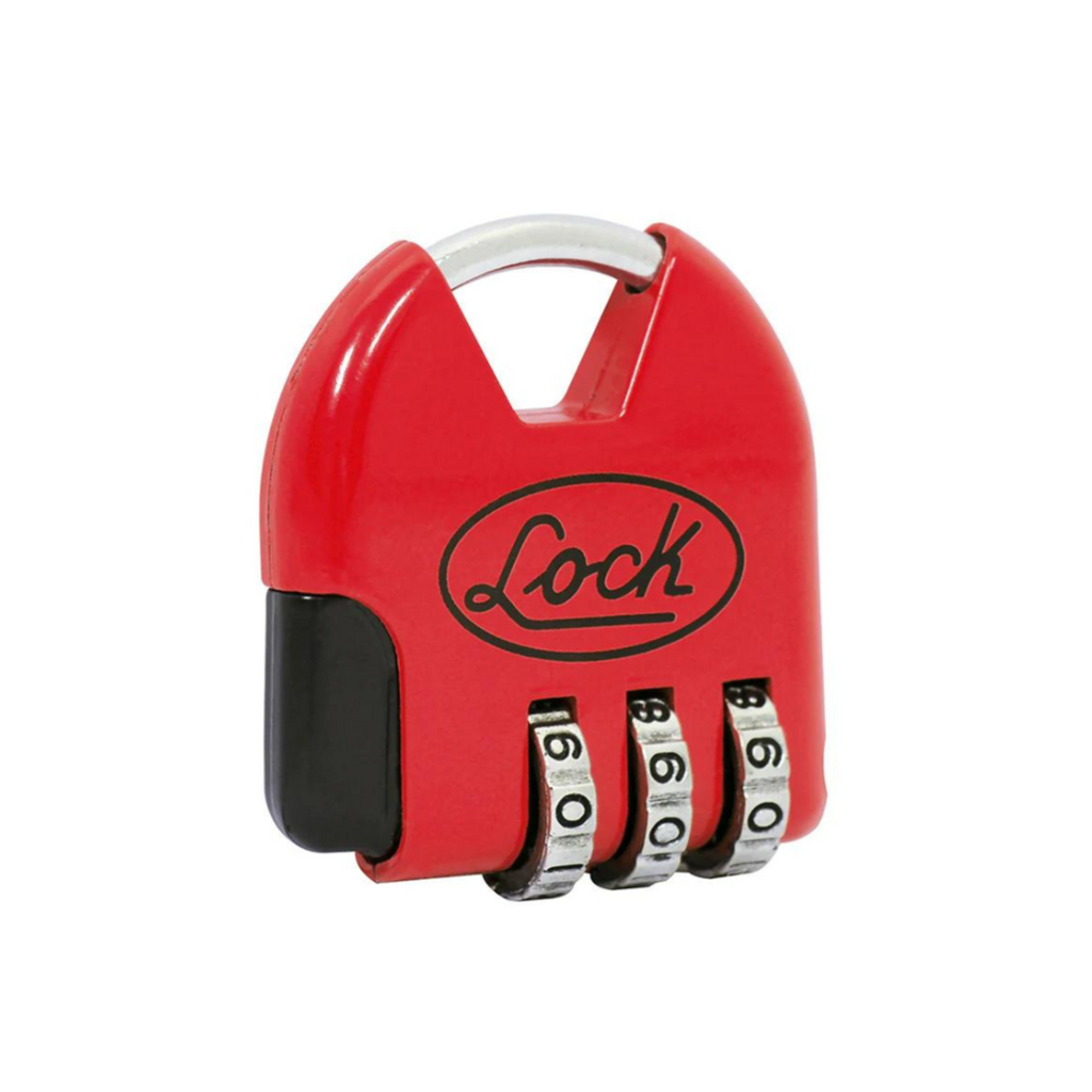 Candado Combinación Digital Maletero 36 Mm Rojo L21m36 Lock