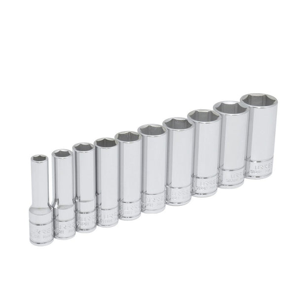 Juego 10 Dados Largos Pulgadas Cuadro de 3/8 52111 Urrea-h