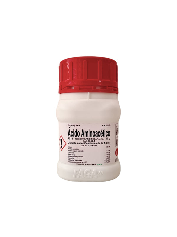 Acido Aminoacetico R.a. de 10 G Fagalab