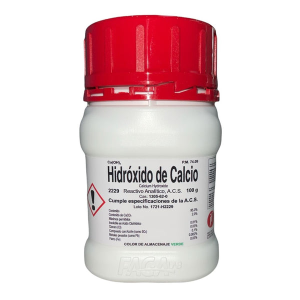 Hidroxido de Calcio R. A. de 100 G Fagalab