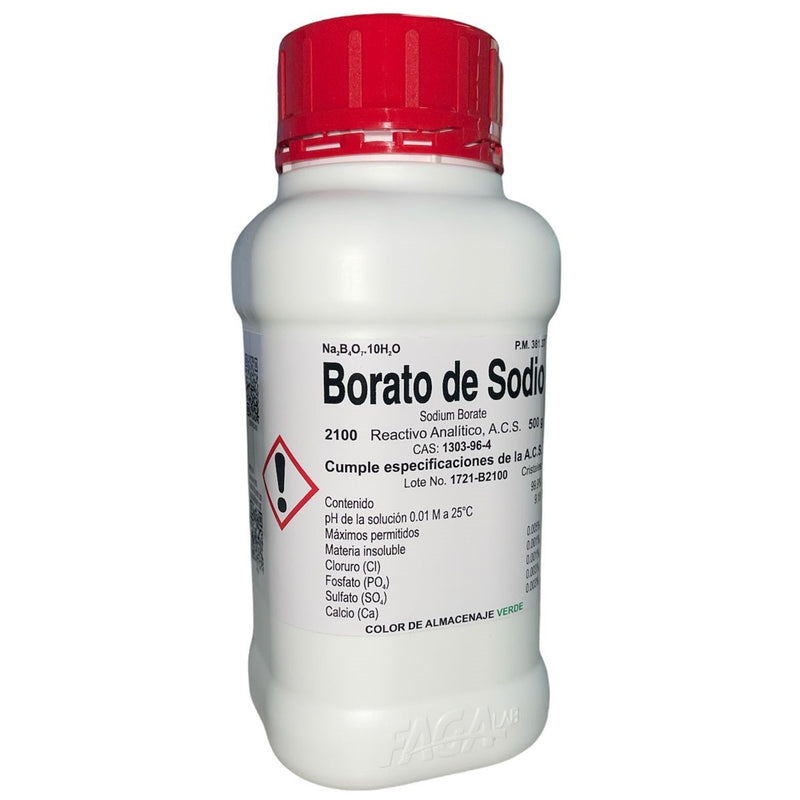 Borato De Sodio R. A. De 500 G Fagalab ID-1641150