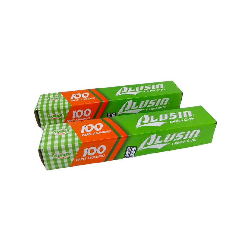 Papel Aluminio Grueso 2 Piezas de 100m Pa100g Alusin