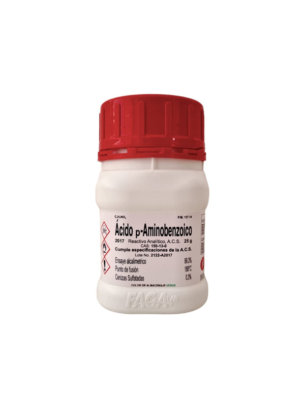 Acido P-aminobenzoico R.a. de 25 G Fagalab