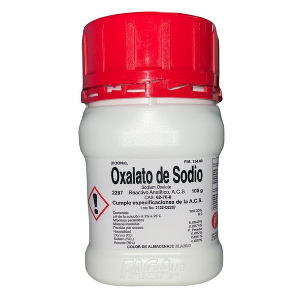 Oxalato de Sodio R. A. de 100 G Fagalab