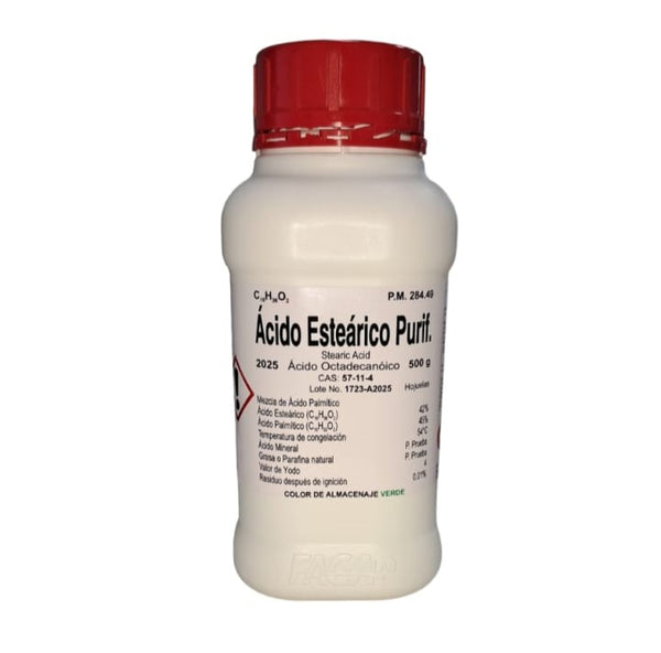 Acido Estearico Purificado 500g Fagalab