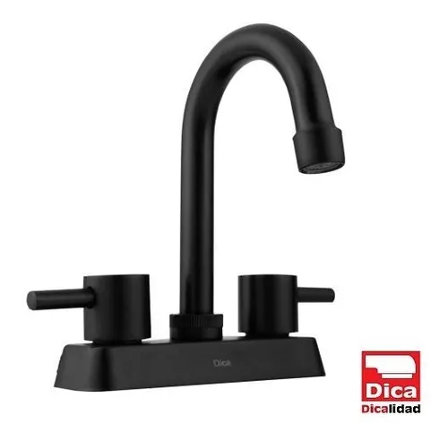 Mezcladora de 4 Negro Mate para Lavabo 4066.2 Dica