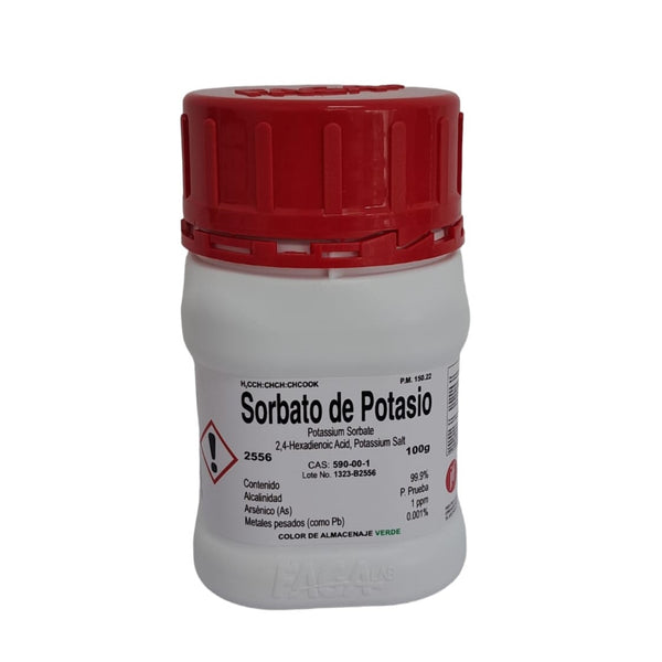 Sorbato de Potasio de 100 G Fagalab