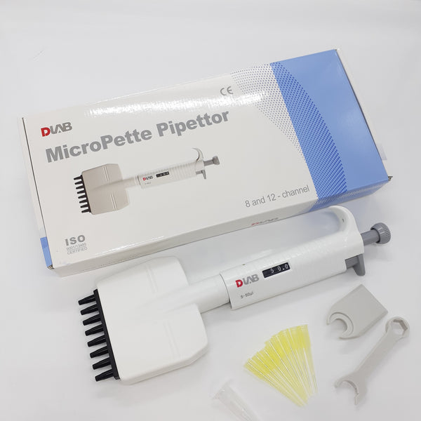 Micropipeta 8 Canales 5-50µl Dlab