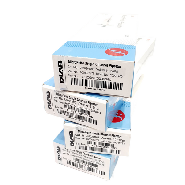 Paq C4 Micropipetas Dlab 2-20, 5-50, 10-100 Y 100-1000