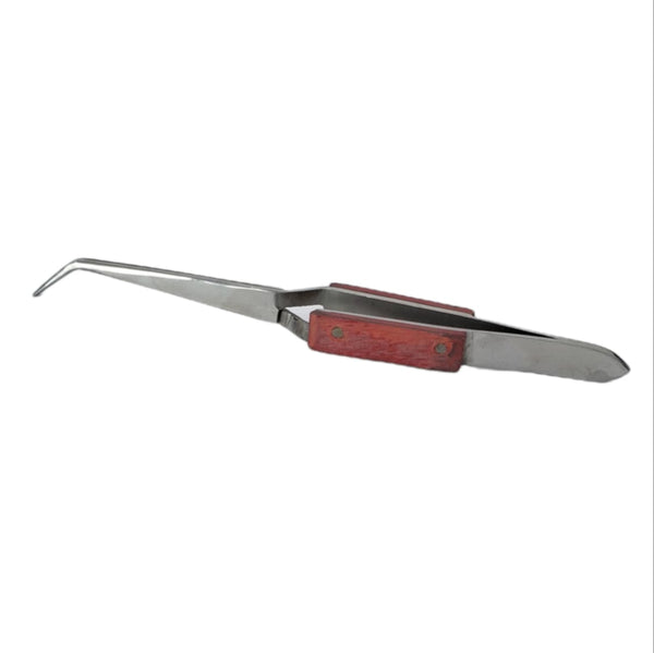 Pinza de Disección Curva C/mango de Madera Acero Inox 929-c Pakistan