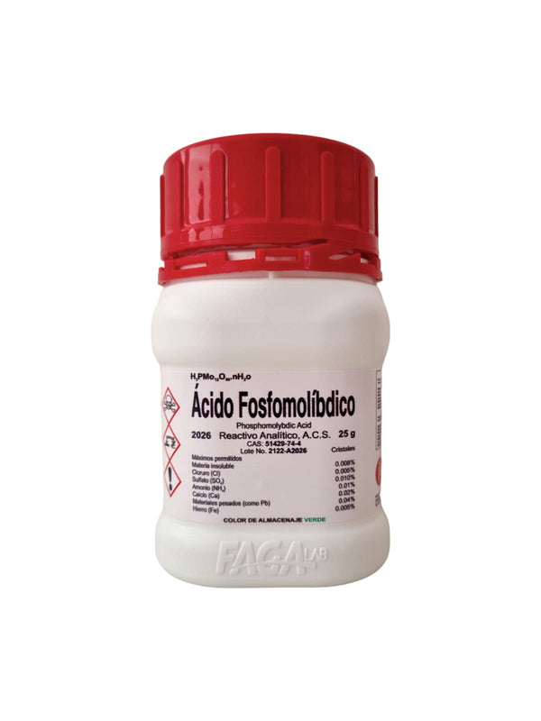 Acido Fosfomolibdico R.a. de 25g Fagalab
