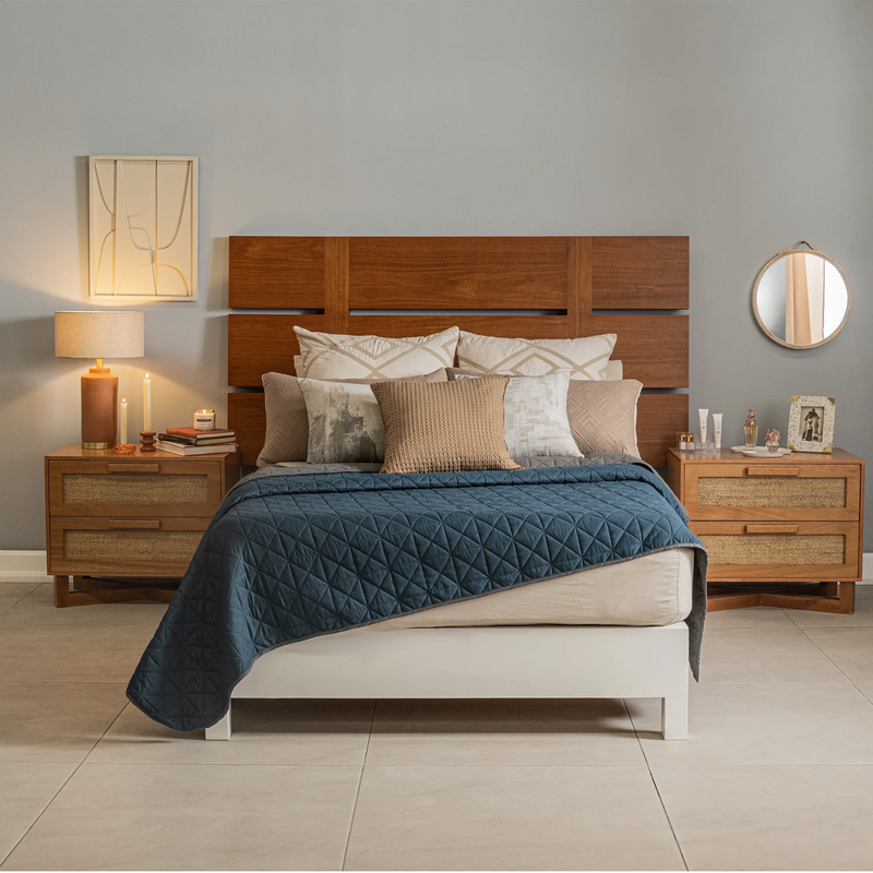 Edredon Novo Qs/mat Xl Cobalto 86714 Viannney