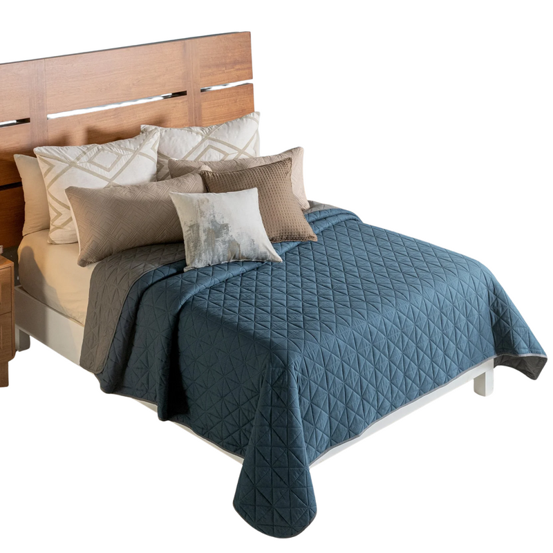 Edredon Novo Qs/mat Xl Cobalto 86714 Viannney