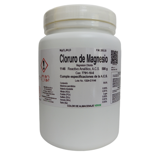 Cloruro De Magnesio R. A. De 500 G Jf Lhabo ID-3299439