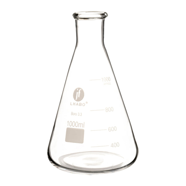 Matraz Erlenmeyer 1000 Ml Vidrio Jf Lhabo ID-3676180