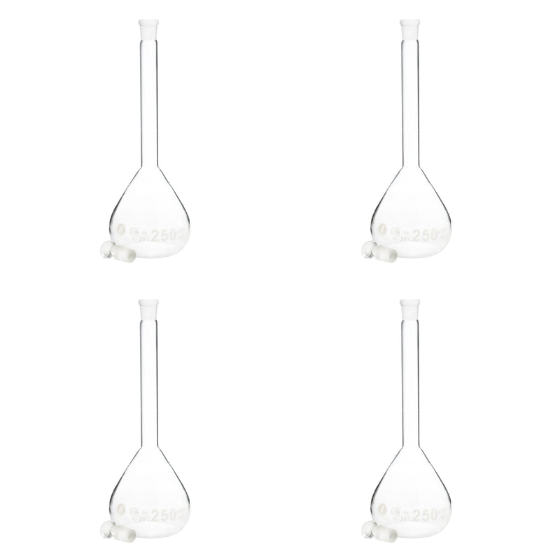 Matraz Volumetrico De Vidrio 250 Ml Paq C/4 Jf Lhabo ID-3593352