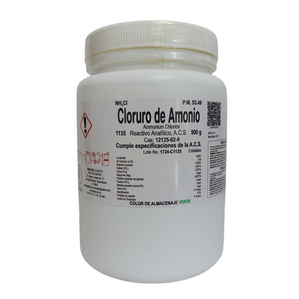 Cloruro de Amonio 500 G Jf Lhabo