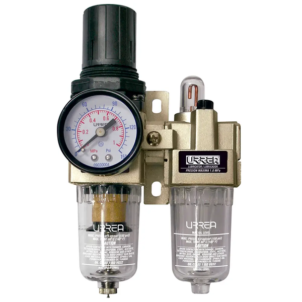 Filtro Regulador Y Lubricador de Aire 1/2'' Npt Upwl4 Urrea-h