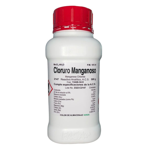 Cloruro Manganoso R. A. de 500 G Fagalab