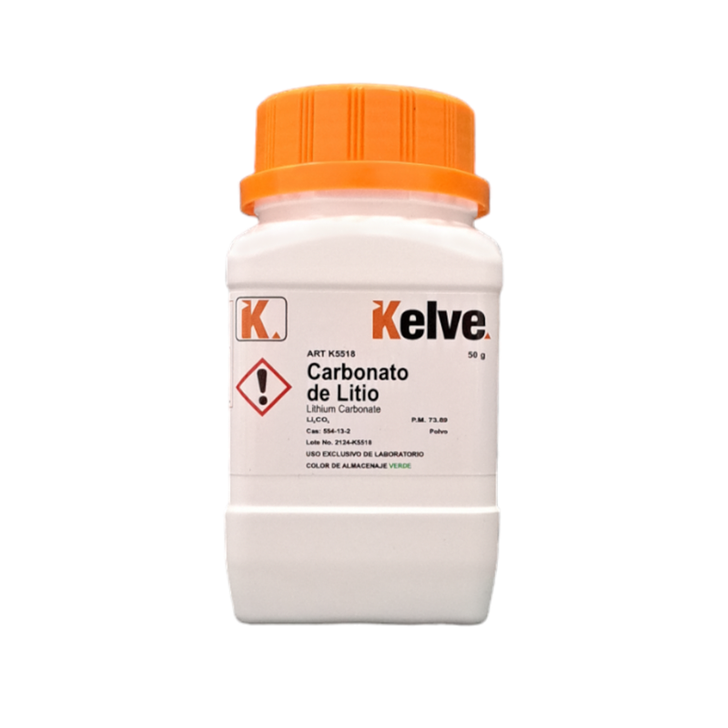 Carbonato De Litio R. A. De 50 G Kelve ID-3012867