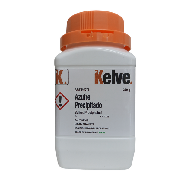 Azufre Precipitado R. A. De 250 G Kelve ID-3185459