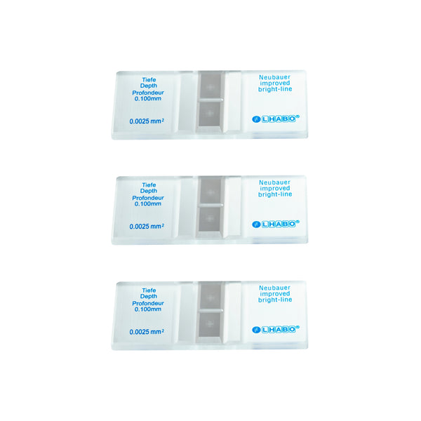 Camara Neubauer Hematocitometro Linea Brillante Paq C/3 Pzas Jf Lhabo