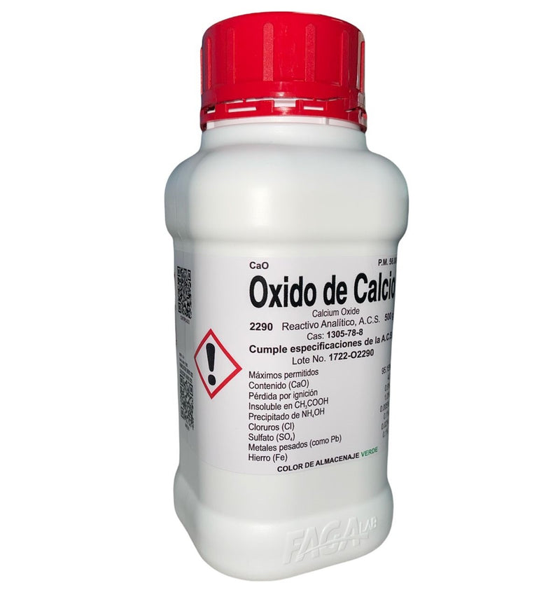 Oxido De Calcio R. A. De 500 G Fagalab ID-1654978