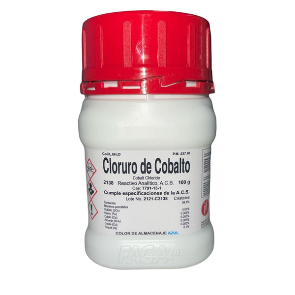 Cloruro de Cobalto R. A. de 100 G Fagalab