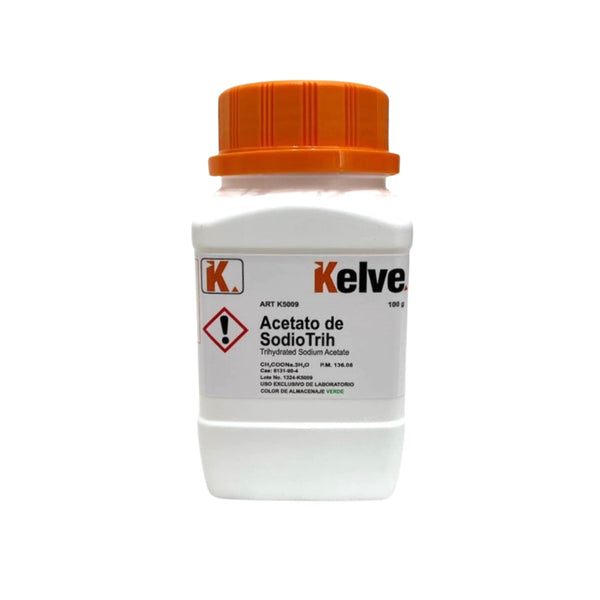 Acetato De Sodio Trihidratado R. A. De 100 G Kelve ID-2929917