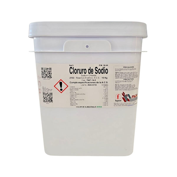 Cloruro De Sodio R. A. De 10 Kg Fagalab ID-3496357