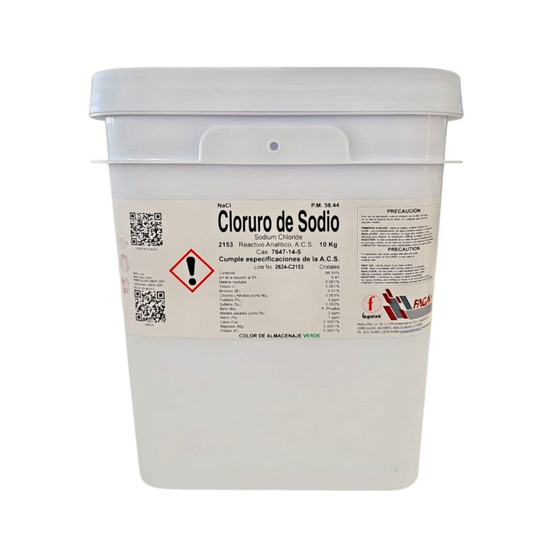 Cloruro De Sodio R. A. De 10 Kg Fagalab ID-3496357