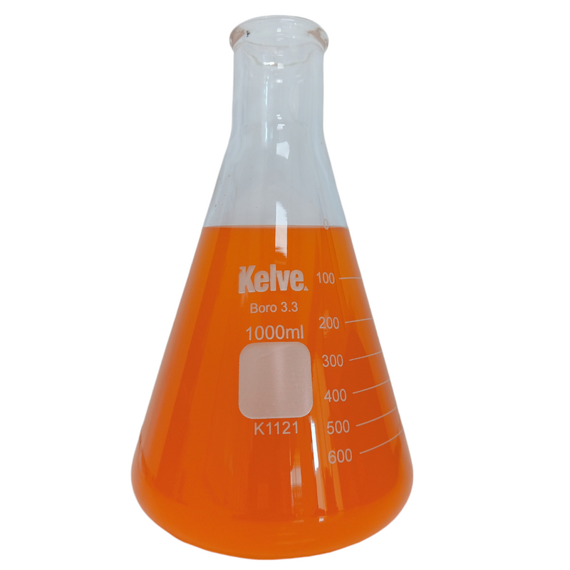 Matraz Erlenmeyer 1000 Ml Vidrio Kelve Paq C/5 ID-3226876