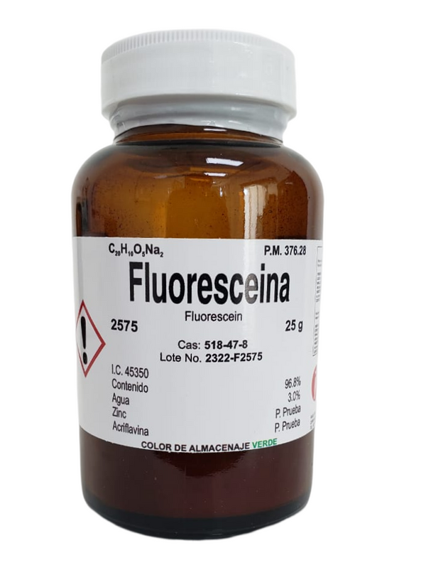 Fluoresceina 25g  Colorante Fagalab