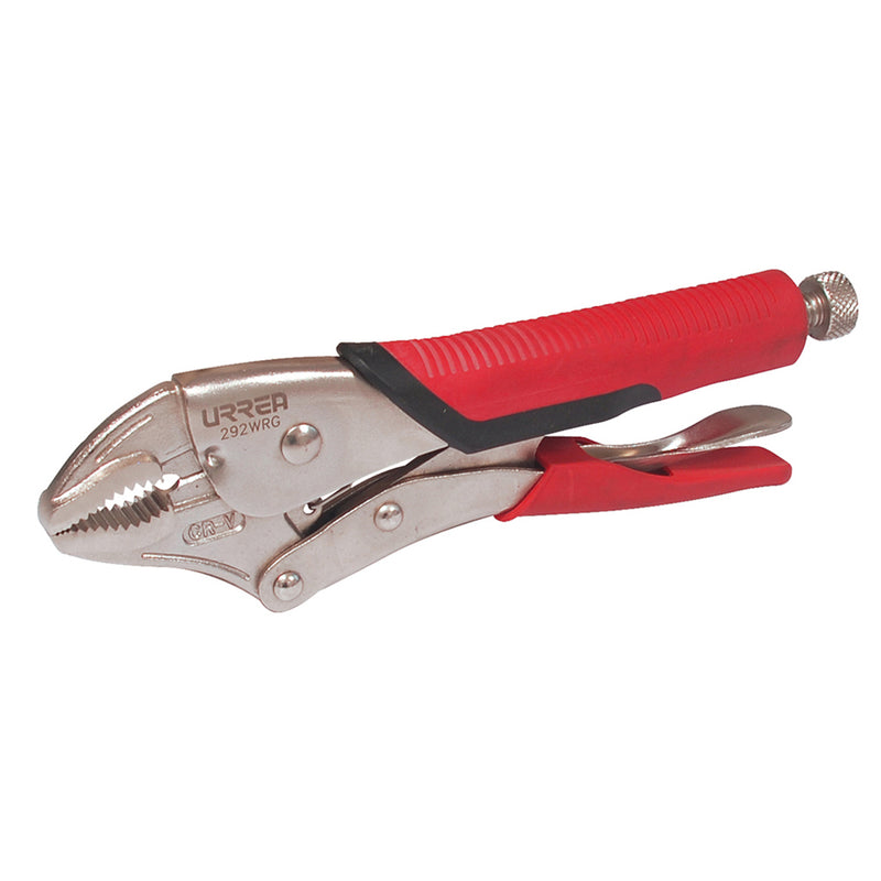 Pinza Presión Mango Bimaterial 10 Quijada Curva 292Wrg Urrea-H ID-2064697