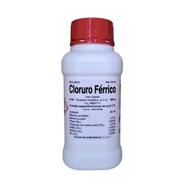 Cloruro Férrico (Cloruro De Hierro) Hexahidratado 500G ID-2772409