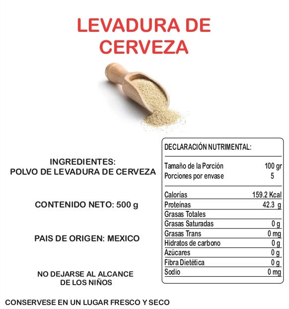 Levadura De Cerveza Natural 500 G Jf Laren ID-2431908