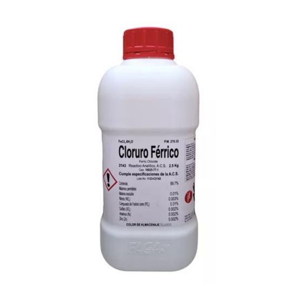Cloruro Férrico (cloruro de Hierro) Hexahidratado 2.5kg
