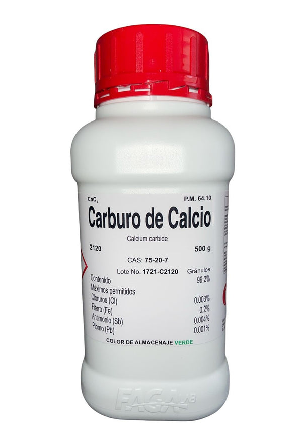 Carburo de Calcio de 500 G Fagalab