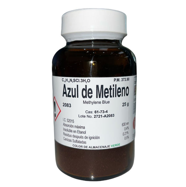 Azul de Metileno 25 G Fagalab Colorante