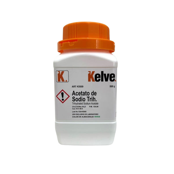 Acetato De Sodio Trihidratado R. A. De 500 G Kelve ID-2929930