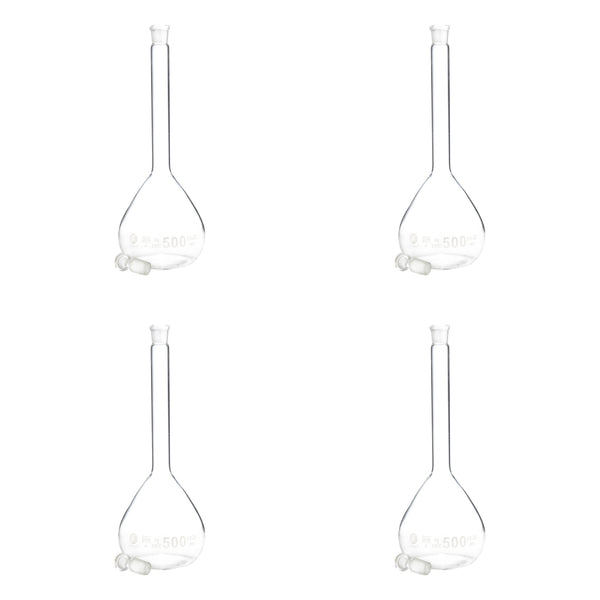 Matraz Volumetrico de Vidrio 500 Ml Paq C/4 Jf Lhabo