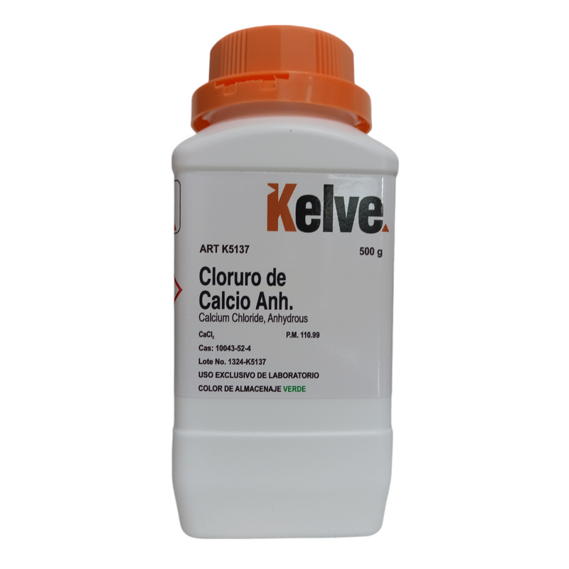 Cloruro De Calcio Anhidro R. A. De 500 G Kelve ID-3178888