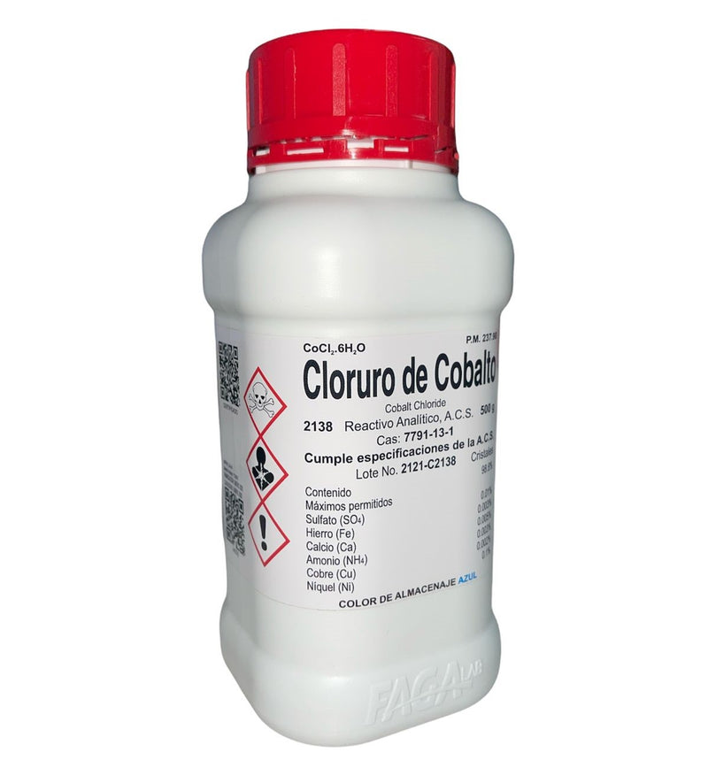 Cloruro De Cobalto R. A. De 500 G Fagalab ID-1641188