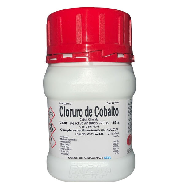 Cloruro de Cobalto R. A. de 25g Fagalab