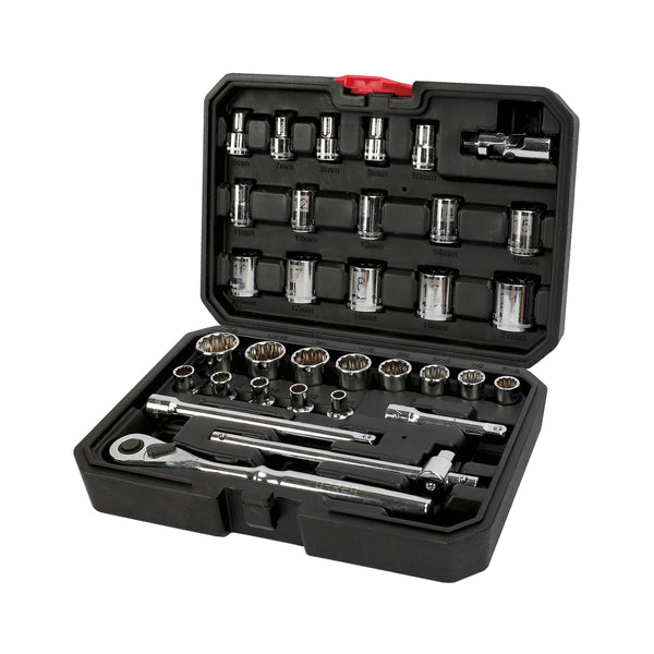 Juego de Dados Y Accesorios Combinados 33 Pzas 5200cb Urrea-h