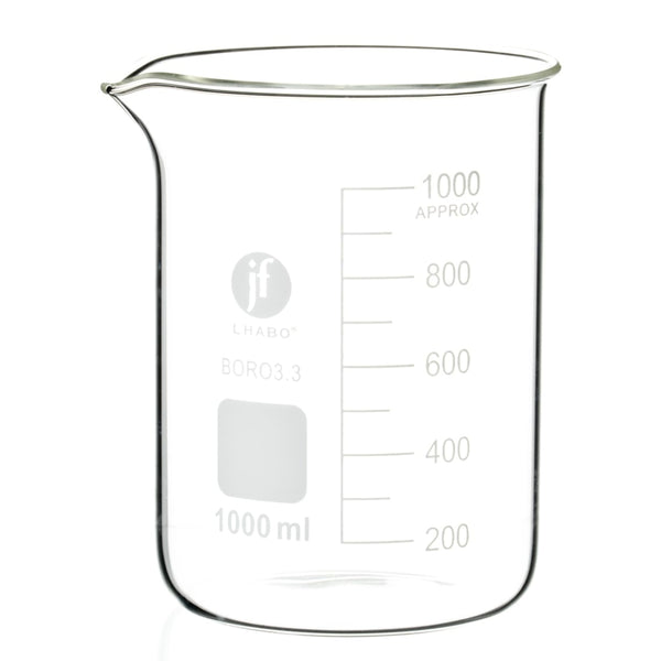 Vaso Precipitado De Vidrio 1000 Ml Jf Lhabo ID-3680927