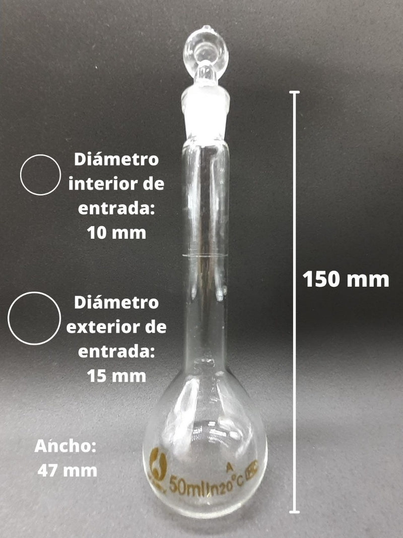 Matraz Volumetrico De Vidrio 50 Ml Jf Lhabo ID-1900485