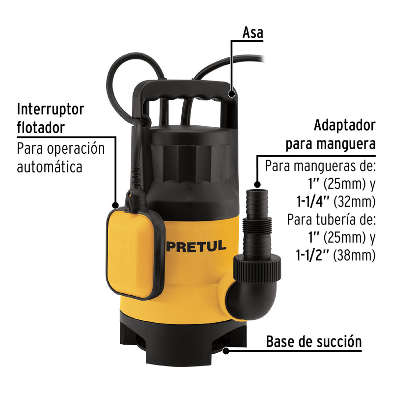 Bomba Sumergible Agua Sucia 1 Hp 27198 Pretul ID-2898723