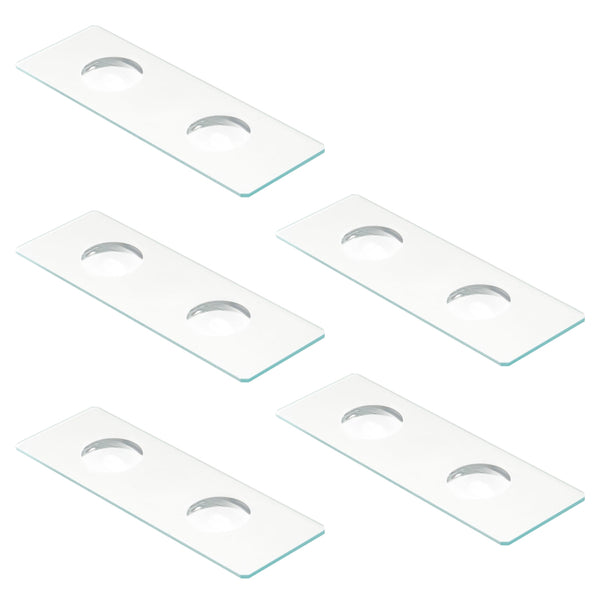 Portaobjeto 2 Cavidades para Microscopio Paq C/5 Piezas Jf Lhabo
